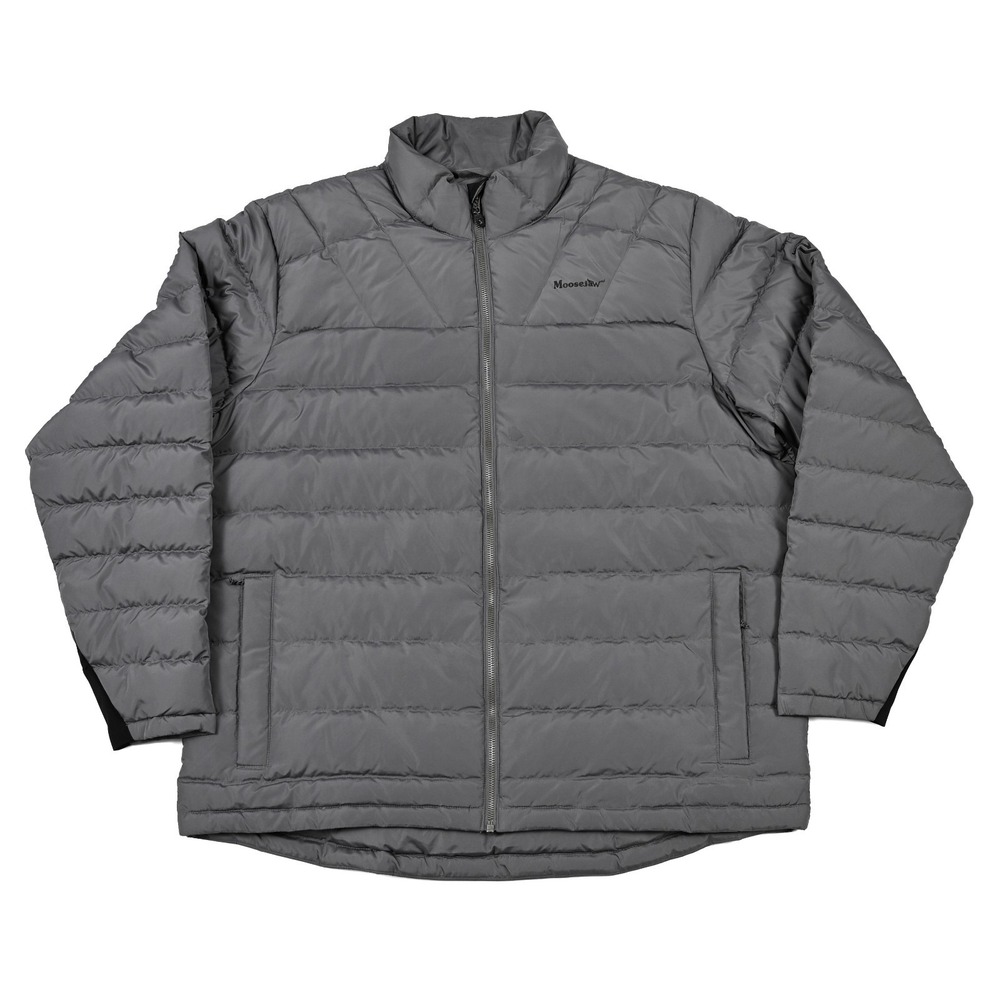 Moosejaw Men's XL Duck Down Insulated Jacket Zip Pockets Outdoor Performance EUC